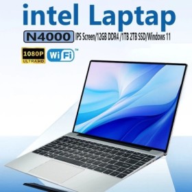 Computadora portátil Intel Celeron N4000 de 14,1 pulgadas, Windows 11 