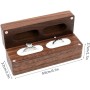 SacJkt Caja Para Anillos de Madera, Caja Anillos Boda, Porta Alianzas Boda, Joyas Caja de Presentación para Propuesta,