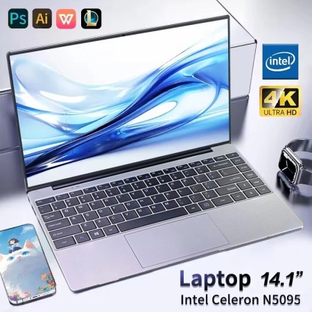 Ordenador portátil Intel Celeron N5095, Notebook de 14,1 pulgadas, 16G