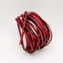 22AWG Cable Electronica,0,33mm2 Alambre Cobre Estañado,Cable Rojo Negro de PVC de 2 Núcleos para Conectores de Tira de