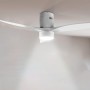 Cecotec Ventilador de Techo EnergySilence Aero 5500 Aqua White&White Connected, Motor DC 40W, Diámetro 132 cm, Bajo consumo,
