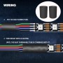 CARLITS 30m 22 AWG 4 colores RGB Cable de Extensión Línea de cable, 12 / 24V DC 4x0.3mm² 100 pies Luces LED 4 pines Tira de
