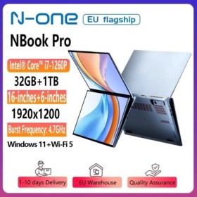 N-one-ordenador portátil NBook Pro, 16 pulgadas + 16 pulgadas, pantall