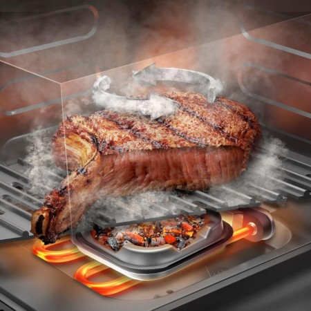 Cecotec Freidora de Aire sin Aceite 4,5L Plancha Grill Doble Resistencia Ahumador Integrado Air Fryer Cecofry&Grill Smokin'