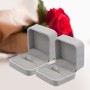 para boda, terciopelo, caja de regalo para anillos, collares, pendientes, anillo de compromiso, caja de regalo (70 x 70 x 40 mm)