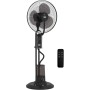 HOMCOM Ventilador Nebulizador Ventilador de Pie con Agua Oscilante 75 W Temporizador Tanque 3,2L Mando a Distancia 3 Velocidades