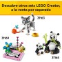 LEGO Creator 3 en 1 Fauna Salvaje: Flamenco Rosa Transformable en Cacatúa o Ajolote de Juguete, Juego con Figuras Articuladas de