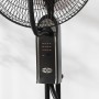 HOMCOM Ventilador Nebulizador Ventilador de Pie con Agua Oscilante 75 W Temporizador Tanque 3,2L Mando a Distancia 3 Velocidades