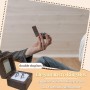 WisePoint Caja Anillo de Madera, Caja Anillo Compromiso Mini de Doble Ranura, Joyero Pequeño Cuadrada de Anillo, Elegante y