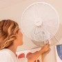 Cecotec Ventilador de Pared con Mando EnergySilence 4500 Power Wall Control Black. 50W, Diámetro 45cm, 4 Aspas Aerodinámicas,