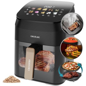 Cecotec Freidora de Aire sin Aceite 4,5L Plancha Grill Doble Resistencia Ahumador Integrado Air Fryer Cecofry&Grill Smokin'