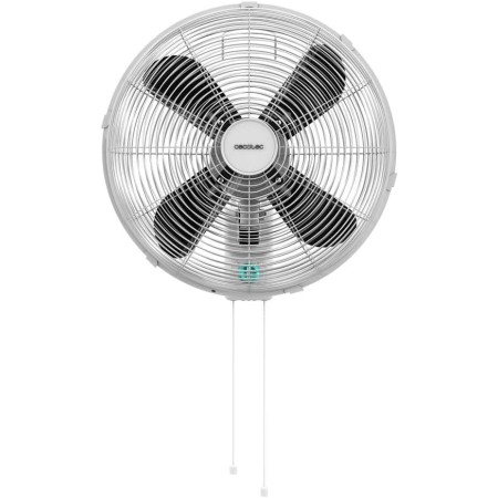 Cecotec Ventilador de Pared con Mando EnergySilence 4500 Power Wall Control Black. 50W, Diámetro 45cm, 4 Aspas Aerodinámicas,