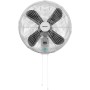 Cecotec Ventilador de Pared con Mando EnergySilence 4500 Power Wall Control Black. 50W, Diámetro 45cm, 4 Aspas Aerodinámicas,