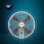 Cecotec Ventilador de Pared EnergySilence 4500 Power Wall. 50W, Diámetro de 45cm, 4 Aspas Aerodinámicas, Interruptor por Cadena,