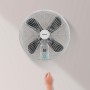 Cecotec Ventilador de Pared EnergySilence 4500 Power Wall. 50W, Diámetro de 45cm, 4 Aspas Aerodinámicas, Interruptor por Cadena,