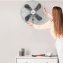 Cecotec Ventilador de Pared EnergySilence 4500 Power Wall. 50W, Diámetro de 45cm, 4 Aspas Aerodinámicas, Interruptor por Cadena,