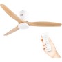 Grunkel - Ventilador de techo con luz LED SKYWIND-52WN. Motor DC. Mando a distancia. 6 velocidades. Temporizador 8 horas - 40W