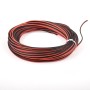 0.32 mm² 2 Conductor Cable de silicona paralelo 10Metros [negro 5M rojo 5M] 22awg de cables de conexión Cable de cobre estañado