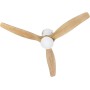 Grunkel - Ventilador de techo con luz LED SKYWIND-52WN. Motor DC. Mando a distancia. 6 velocidades. Temporizador 8 horas - 40W
