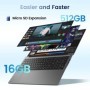Teclast F17Plus laptop de 17.3 pulgadas, 16 GB de RAM 512GB SSD, Intel