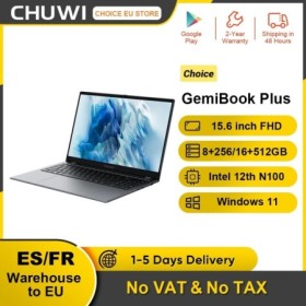 Portátil CHUWI GemiBook Plus Intel 12th N100 15,6 pulgadas Pantalla 19