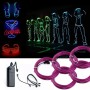 COVVY Cable LED Tira de Luces de Neon Flexible de 5 * 1 M Alimentado 3 Modos de Funcionamiento, Perfecto para Decoración de