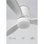 CREATE / WINDCALM S/Ventilador de techo ABS con luz blanco con mando / 40W, Silencioso, Ø112 cm, 6 velocidades, 3 temperaturas