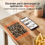 Aigostar Freidora de Aire 6.5L, Freidora sin Aceite con Ventana, 10 programas, Pantalla Digital Táctil, Precalentamiento