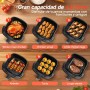Aigostar Freidora de Aire 6.5L, Freidora sin Aceite con Ventana, 10 programas, Pantalla Digital Táctil, Precalentamiento