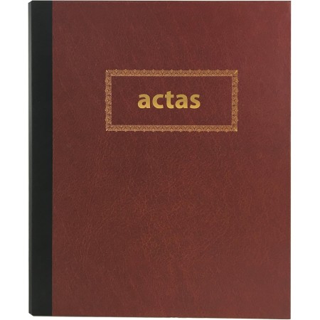 Libro de Actas de Hojas Móviles - Color Burdeos (Modelo 2)