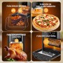 Aigostar Owen - Freidora aire de 12 litros de capacidad, Horno de aire multifunción, 1700 W, Pantalla LED táctil, 8 modos