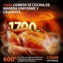 Aigostar Owen - Freidora aire de 12 litros de capacidad, Horno de aire multifunción, 1700 W, Pantalla LED táctil, 8 modos