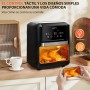 Aigostar Owen - Freidora aire de 12 litros de capacidad, Horno de aire multifunción, 1700 W, Pantalla LED táctil, 8 modos
