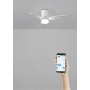 CREATE / WINDCALM S/Ventilador de techo ABS con luz blanco aspas efecto madera clara con controlador y mando / 40W,