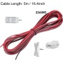 GTIWUNG 20m Cable Extensión Tira LED Cable de Conexión 2 Pines Cable Conector Banda LED, para SMD 5050 3528 2835 LED Strip y
