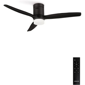 CREATE / WINDCALM S/Ventilador de techo ABS con luz negro con mando / 40W, Silencioso, Ø112 cm, 6 velocidades, 3 temperaturas de