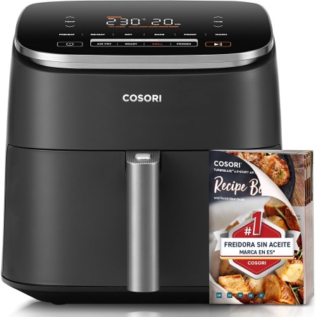 COSORI Freidora de Aire Turbo Blaze™ 6L, Air Fryer 46% Más Rápida con Motor DC, Freidora sin Aceite 9 en 1, con 117 Recetas de