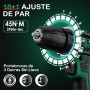 Sundpey Taladro Atornillador Bateria 21V - Atornillador Electrico con 2x2.0Ah Baterías, Taladro Bateria 45N.m Max, 18+1 Ajuste