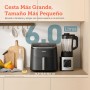 COSORI Freidora de Aire Turbo Blaze™ 6L, Air Fryer 46% Más Rápida con Motor DC, Freidora sin Aceite 9 en 1, con 117 Recetas de