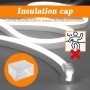 BAGZY 1,5M/59 pulgadas 2 cables de alimentación LED, para tira de neón LED conectable de extremo a extremo de 220-240 V, incluye