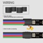 LEADTOPS 22AWG 4x0,32mm² 4pin 10 M LED Eléctrico RGB Cable 22 Calibre Cable de Extensión de Conductor Cable de Línea para RGB
