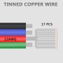 LEADTOPS 22AWG 4x0,32mm² 4pin 10 M LED Eléctrico RGB Cable 22 Calibre Cable de Extensión de Conductor Cable de Línea para RGB