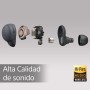 Sony Auriculares LinkBuds S True Wireless Noise Cancelling, Conexión Bluetooth multipunto, Micrófono para Llamadas de teléfono,