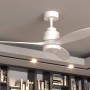 Cecotec Ventilador de Techo con Mando a Distancia y Temporizador EnergySilence Aero 5200 White Design. 40W, Diámetro 132 cm,