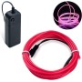 COVVY Cable LED Tira de Luces de Neon Flexible de Alimentado 3 Modos de Funcionamiento, Decoración de Coche, Fiestas, Disfraz de