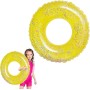 LUMOOM Anillo De NatacióN Inflable, NeumáTico De NatacióN con Purpurina, Anillo De NatacióN De Verano para Piscina Arena Playa