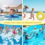 LUMOOM Anillo De NatacióN Inflable, NeumáTico De NatacióN con Purpurina, Anillo De NatacióN De Verano para Piscina Arena Playa