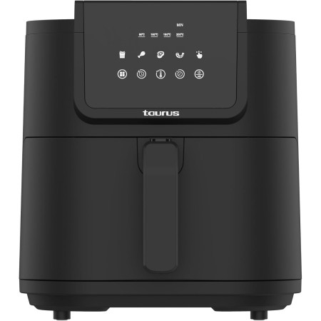 Taurus Amazing - Freidora de aire sin aceite AF1701D, Cestillo 5,5L, 8 programas, Pantalla táctil, Timer, Hasta 200 grados C,