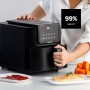 Taurus Amazing - Freidora de aire sin aceite AF1701D, Cestillo 5,5L, 8 programas, Pantalla táctil, Timer, Hasta 200 grados C,