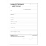 PAQ. 3 LIBROS DE ÓRDENES Y ASISTENCIAS. A4, 25 folios triplicados y numerados.